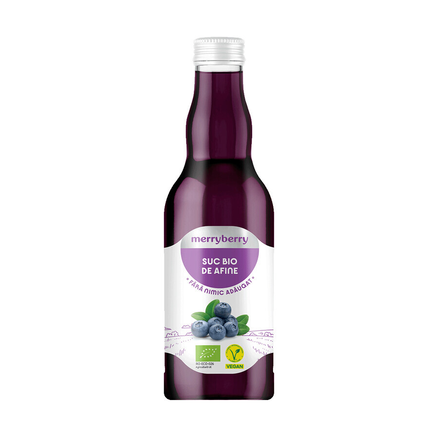 Organic blueberry juice, 200 ml, MerryBerry