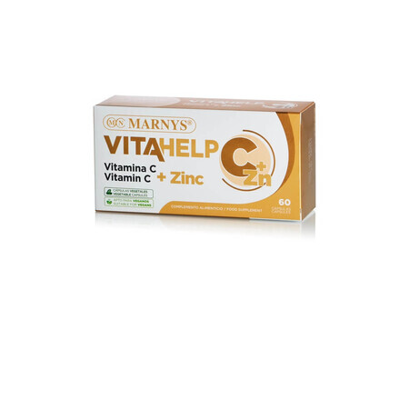 Vitahelp Vitamine C + Zinc 500 mg, 60 gélules, Marnys