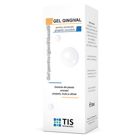 Tisodent gel gingival pour la protection des gencives sensibles, 50 ml, Tis Farmaceutic