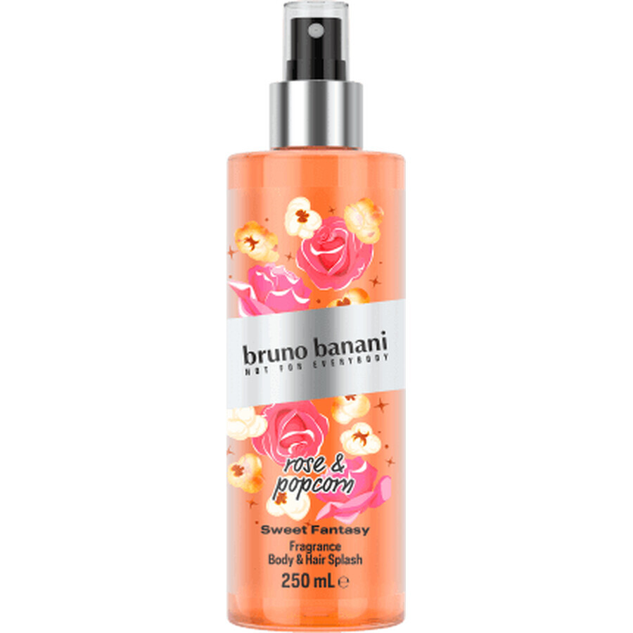 Bruno Banani Deodorant body mist rose&amp;popcorn, 250 ml