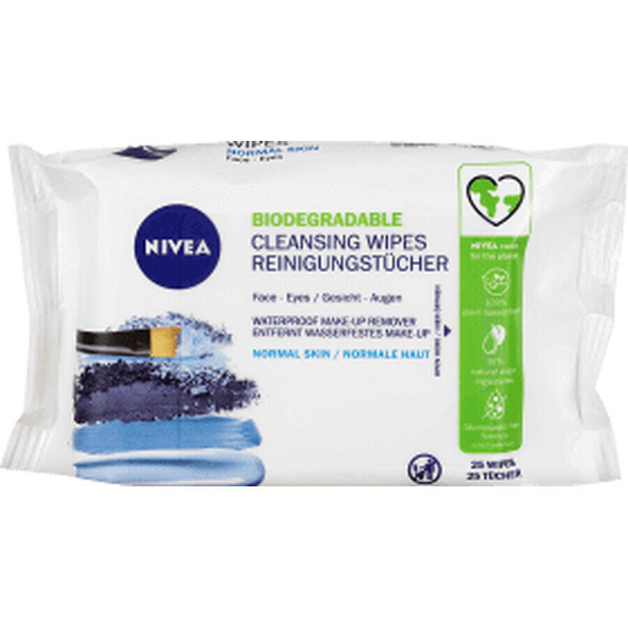 Nivea Șervețele demachiante biodegradabile, 25 buc