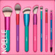 Noelle Set de 7 pinceaux de maquillage Candy, 1 Set