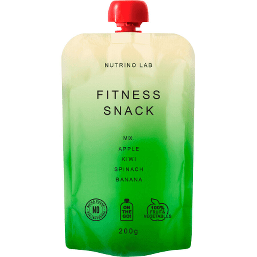 Nutrino Lab Fitness Snack, apple, kiwi, spinach and banana puree, 200 g