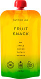 Nutrino Lab Snack, pur&#233;e de fruits de mer, mangue, papaye, banane, 200 g