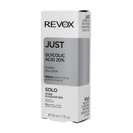 Acido glicolico Solo acido glicolico 20%, 30 ml, Revox