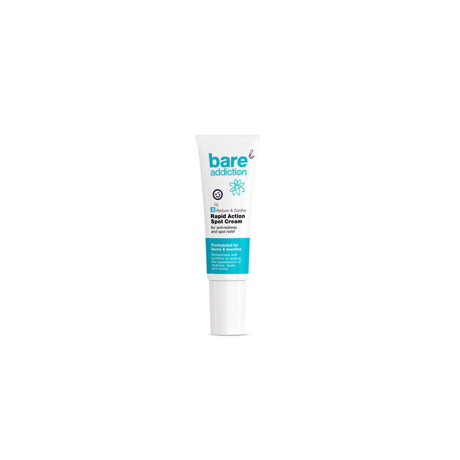 Fast-acting cream against imperfections for young people and teenagers, Bare Addiction, 15 ml