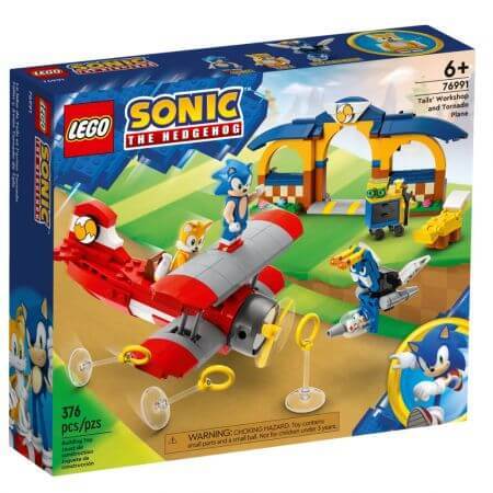 Atelier d'avions Lego Sonic Tail et Tornado, 6 ans et plus, 76991, Lego
