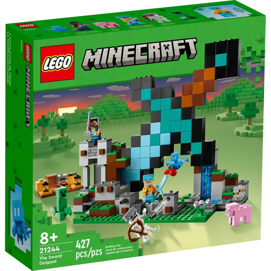 Lego Minecraft sword outpost, +8 ans, 21244, 427 pièces, Lego