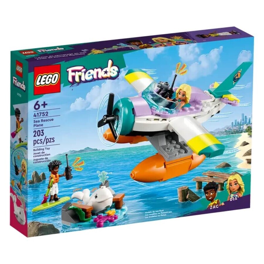 Lego Friends Sea Rescue Plane, +6 ans, 41752, Lego Friends