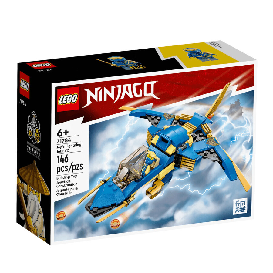 L'avion à réaction Lightning EVO de Jay Lego Ninjago, 6 ans et +, 71784, Lego
