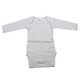 Body &#224; manches longues en coton Rib, 12-18 mois, White, Baltic Bebe