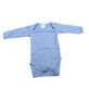 Body &#224; manches longues en coton Rib, 3-6 mois, Blue, Baltic Bebe