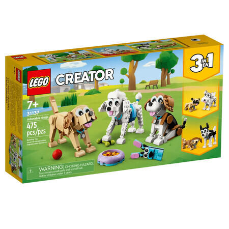 Chiens adorables Lego Creator, 7 ans et +, 31137, Lego