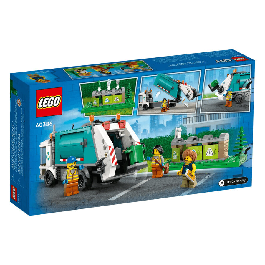 Camion per il riciclaggio di Lego City, 5 anni+, 60386, Lego
