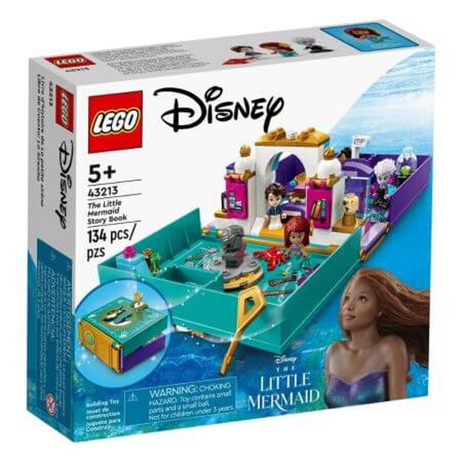 Libro di fiabe della Sirenetta, +5 anni, 43213, Lego Disney