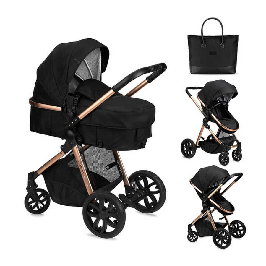 Limuru 2 in 1 Convertible Pushchair, Black, Momi