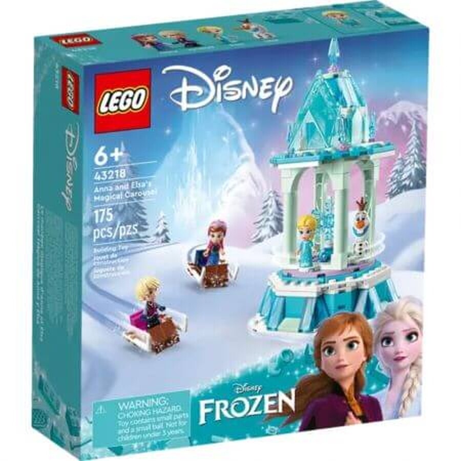 Le carrousel magique d'Anna et Elsa Lego Disney Princesse, +6 ans, 43218, Lego