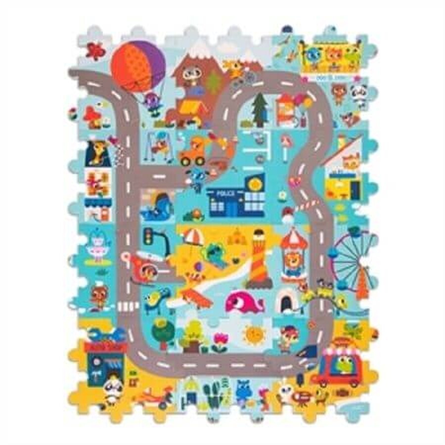 Tappeto puzzle Fantasy City, +3 anni, BToys