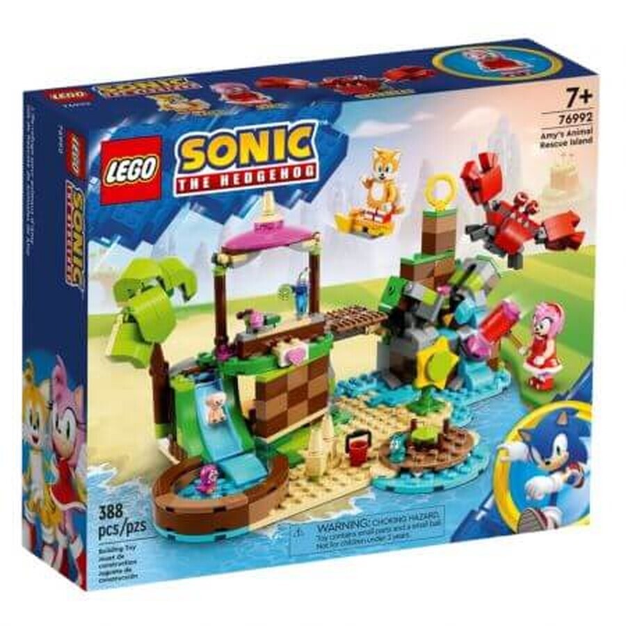 Insula lui Amy pentru salvarea animalelor Lego Sonic, 7 ani+, 76992, Lego