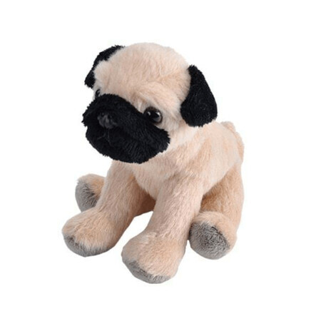 Mops Welpe Plüschtier, 13 cm, Wild Republic