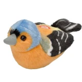Plush toy Bird with sounds, 17 cm, Finch, Wild Republic