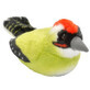 Uccello di peluche con suoni, 17 cm, Picchio verde, Wild Republic