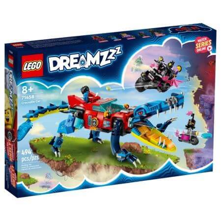 Krokodil Auto, +8 Jahre, 71458, Lego Dreamzzz
