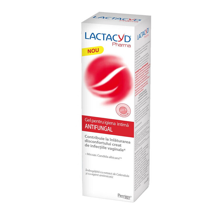 Lactacyd gel antifongique pour l'hygiène intime, 250 ml, Perrigo