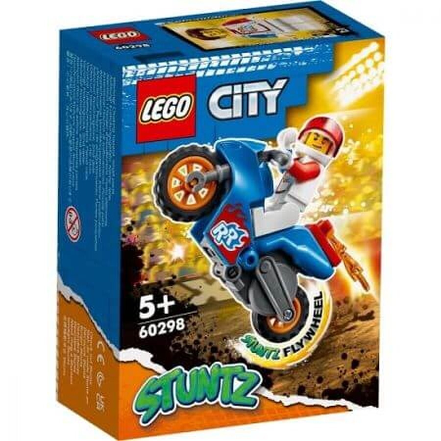 Lego City Rocket Stunt Bike, +5 anni, 60298, Lego