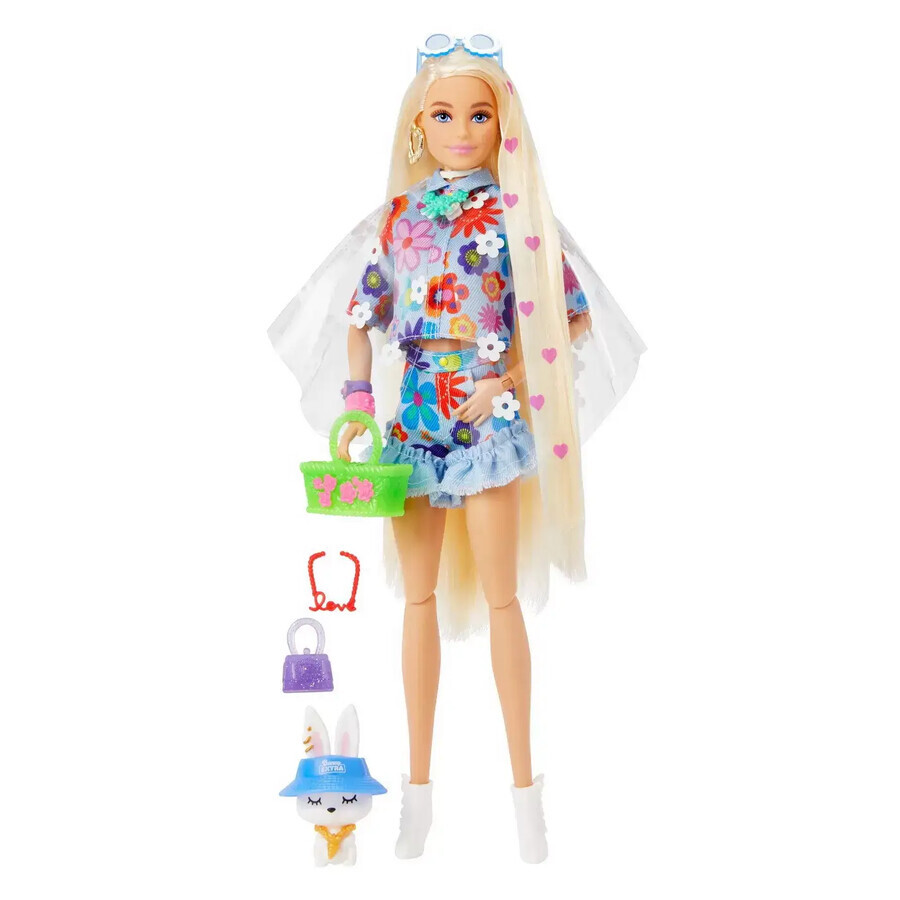 Poupée Barbie Extra, Flower Power, Barbie