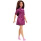 Poup&#233;e Barbie Fashionista, Satena avec robe violette, Barbie