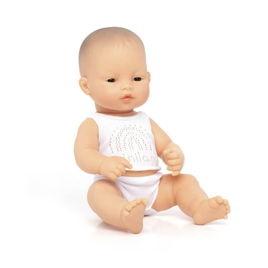 Pädagogische Babypuppe asiatisches Mädchen, 32 cm, Miniland