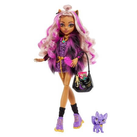 Papusa Clawdeen Wolf, + 4 ani, Monster High