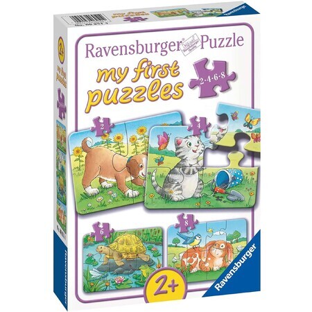 Mon premier puzzle animal, +2 ans, 2/4/6/8 pièces, Ravensburger