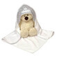 Sky Bunny Baby Serviette de bain &#224; capuche en coton, 75x75cm, Grey, Amy