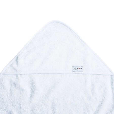 Serviette de bain à capuche, 80x100 cm, Blanc, Tuxi Brands