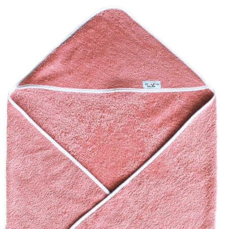 Serviette de bain à capuche, 80x100 cm, Rose, Tuxi Brands