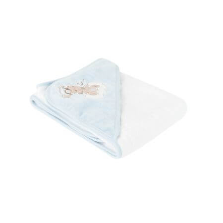 Serviette de bain à capuche, 90x90 cm, Bleu, Kikka Boo