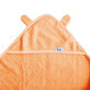 Serviette de bain avec oreilles de b&#233;b&#233;, 100x100 cm, saumon, Tuxi Brands