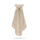 Serviette en fibre de bambou avec capuche Teddy Beige, Taille S, 85 x 90cm, Amy