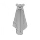 Serviette en fibre de bambou avec capuche Teddy Grey, Taille S, 85 x 90cm, Amy