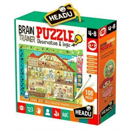 Puzzle Antrenarea mintii, 108 piese,  Headu