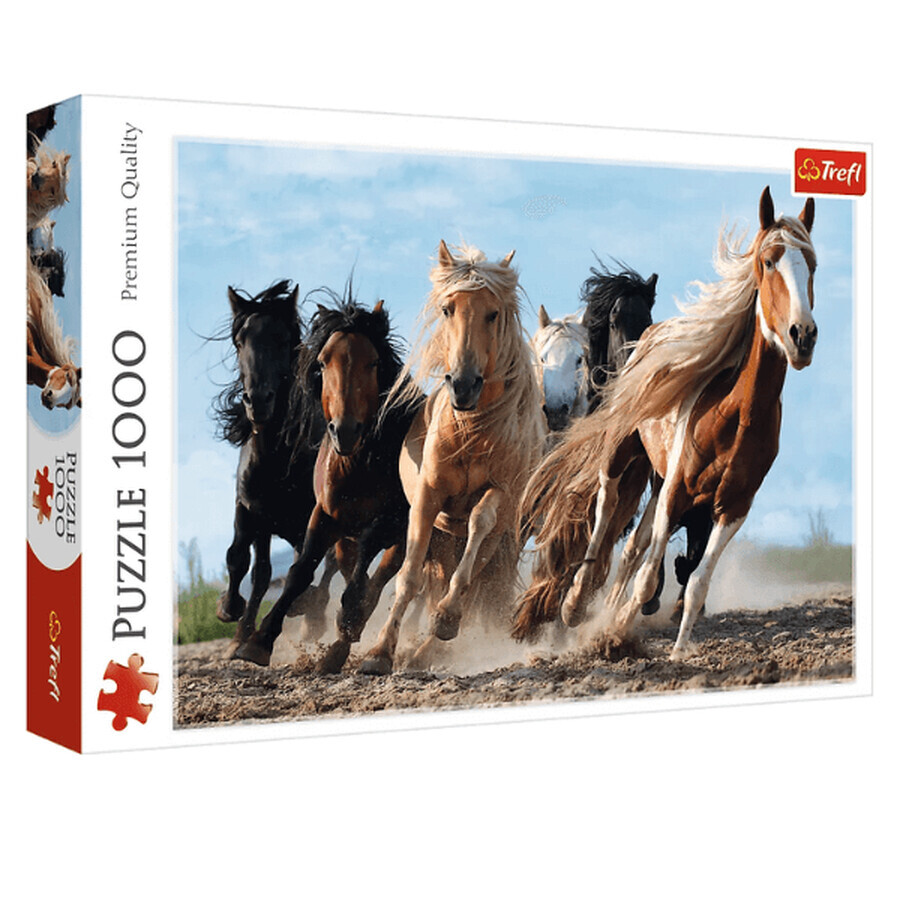 Puzzle di cavalli al galoppo, 1000 pezzi, Trefl