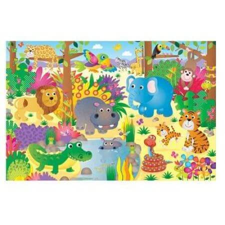 Puzzle cu jungla gigant de podea, Galt