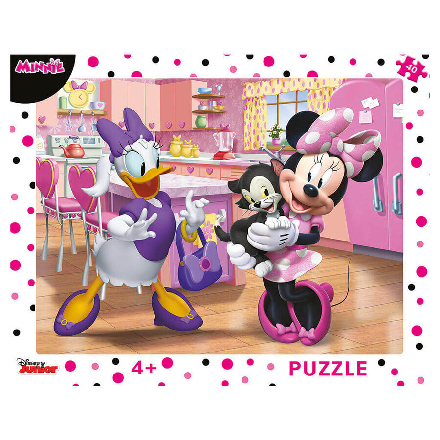 Puzzle cadre Minnie, 40 pièces, Dino Toys