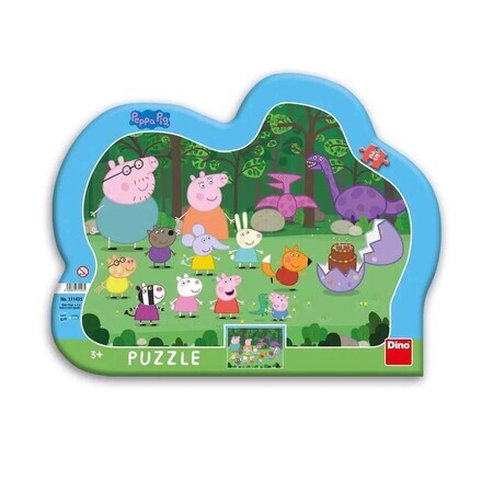 Puzzle con cornice di Peppa Pig, 25 pezzi, Dino Toys