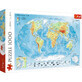 Casse-t&#234;te Carte physique du monde, 1000 pi&#232;ces, Trefl