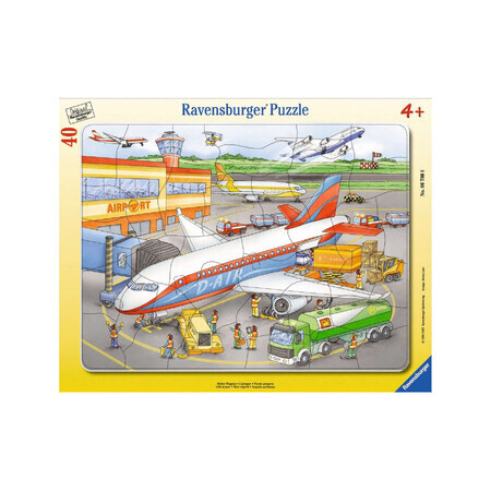 Puzzle aéroport, +4 ans, 40 pièces, Ravensburger