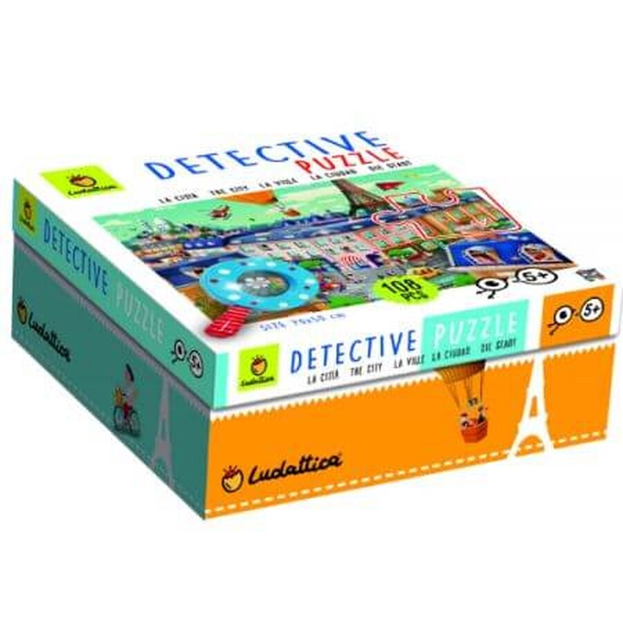 Puzzle Micul Detectiv Orasul, +5 ani, Ludattica