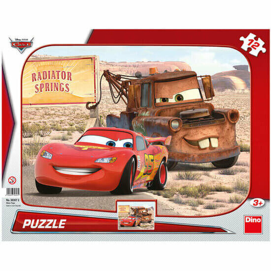 Puzzle Lightning McQueen, 12 pièces, Dino Toys